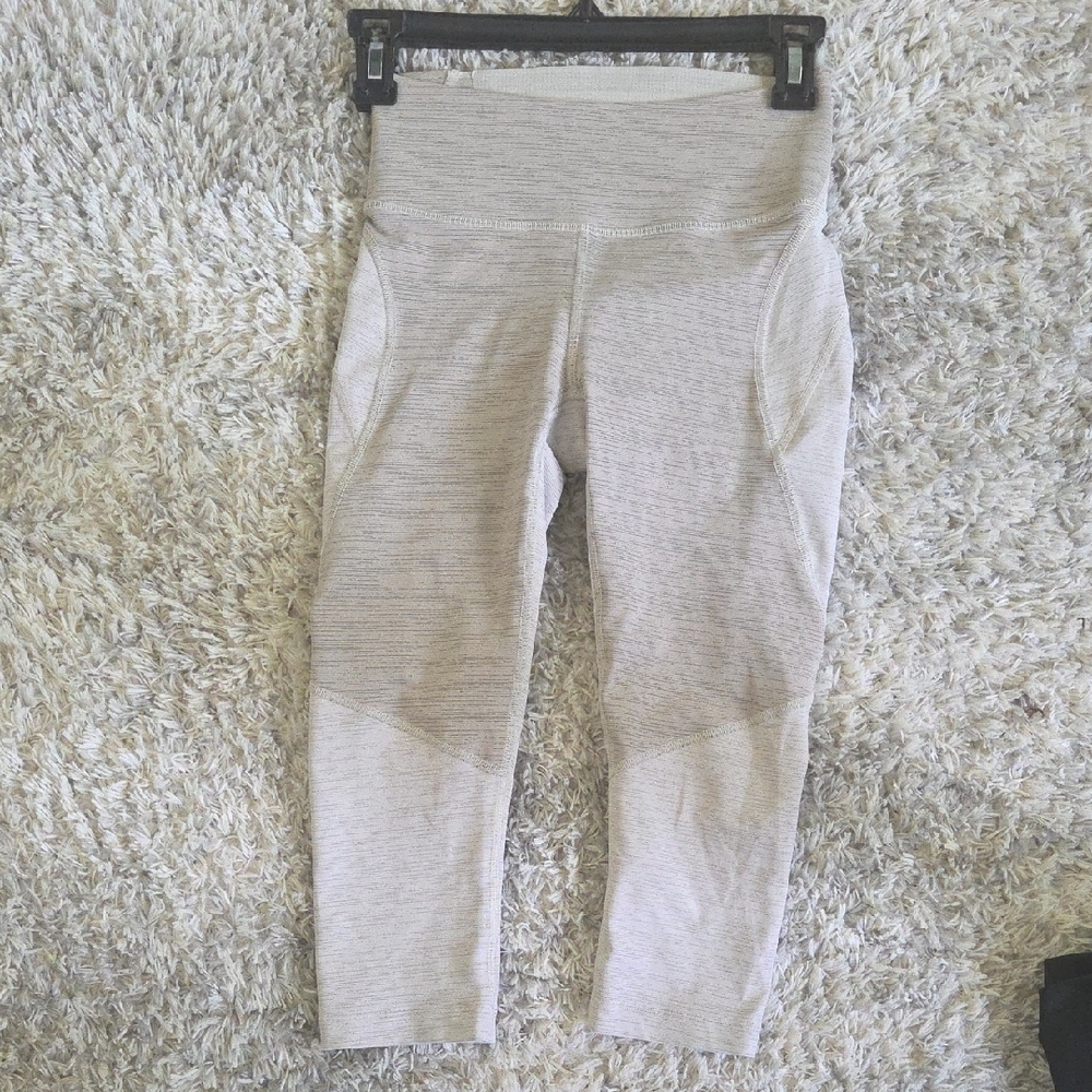 Gray High-Waisted Leggings